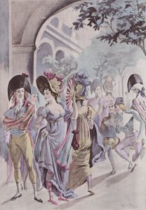På Palais-Royal, tregalleriene av French School